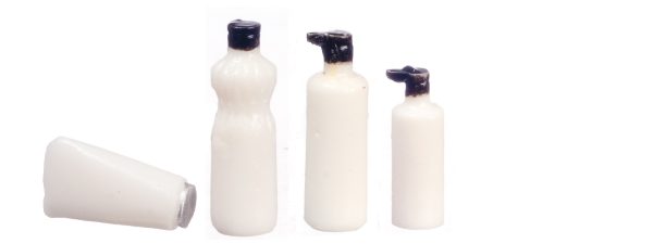 ASST. BOTTLES/4/PCS/WHITE