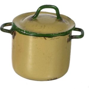 SMALL POT W/LID/GOLD