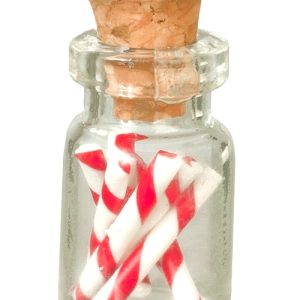 RED CANDY CANE JAR