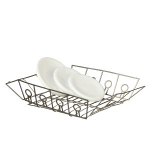 DISH DRAINER W/3 DISHES