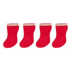 XMAS STOCKINGS/RED/SET/4