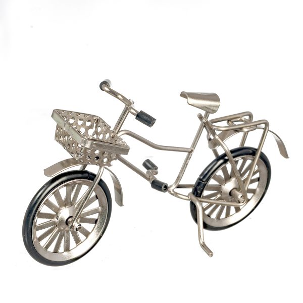 SM.BICYCLE W/BASKET/SILVE