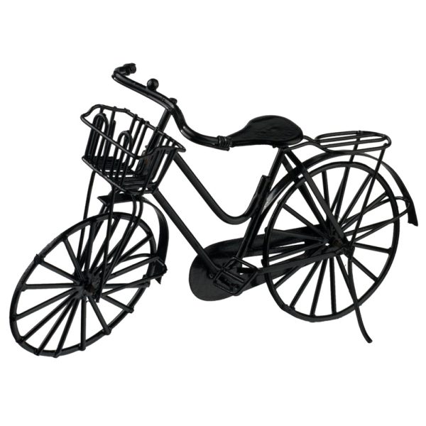 BLACK BICYCLE W/BASKET
