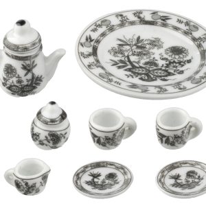 BLACK/WHITE COFFEE SET/10