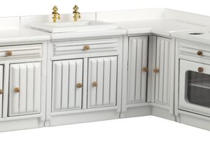 BEADED KITCHEN SET/4/WHI