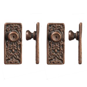 ORNATE DOOR KNOB/BRONZE/4