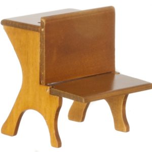 SCHOOL DESK/WALNUT