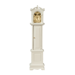 GRANDFATHER CLOCK/WHITE