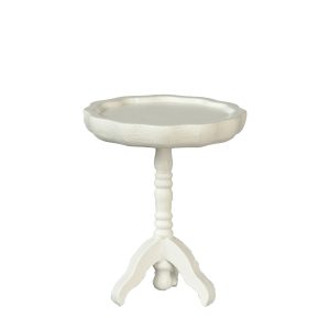 PIE CRUST TABLE/WHITE
