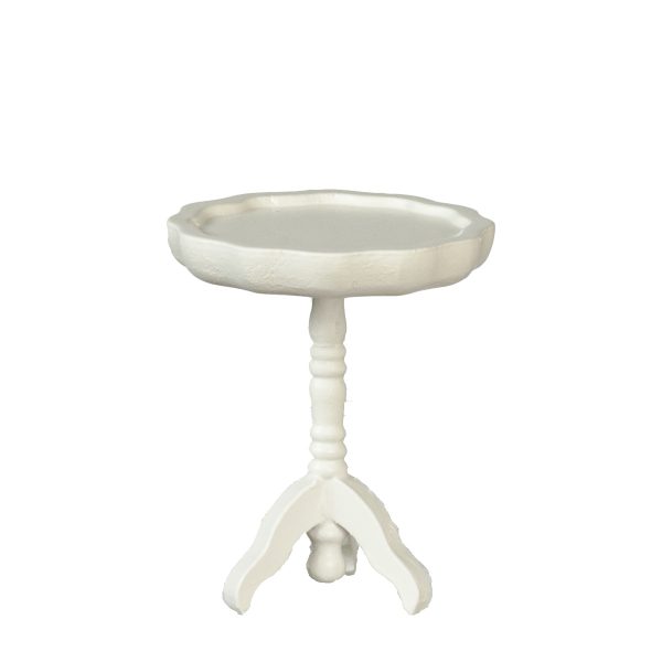 PIE CRUST TABLE/WHITE