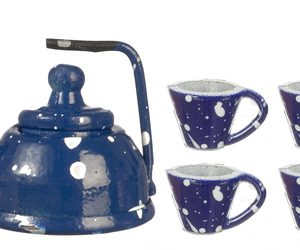 BLUE SPATTERWARE TE S/5