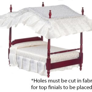 CANOPY BED/MAHOGANY/CB