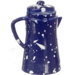 BLUE SPATTER COFFEE POT