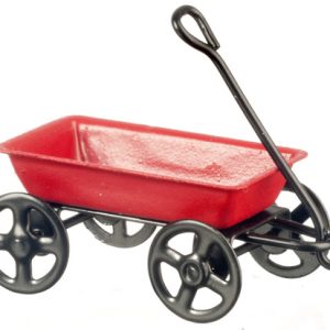 1/2inch RED METAL WAGON