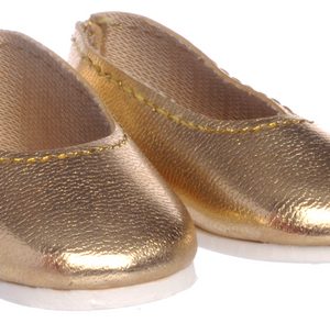GOLD BALLET SLIPPERS/18in