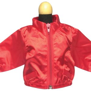 RED SATIN JACKET/18inDOLL