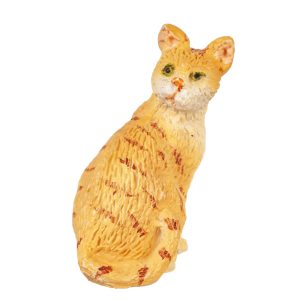 CAT LOOKING BACK/ORANGE