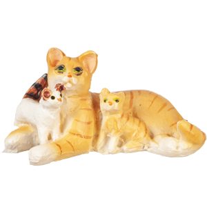 CAT W/KITTENS/ORANGE