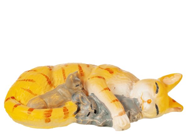 CAT W/KITTENS/ORANGE
