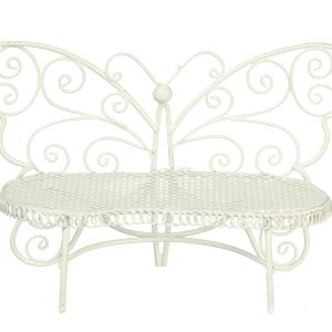 BUTTERFLY BENCH/WHITE