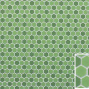 LIGHT/DARK GREEN HEX TILE