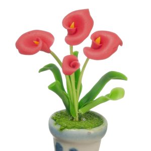 ANTHURIUMS IN POT/RED
