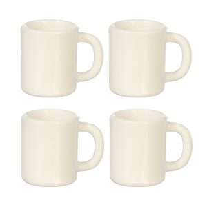 LG WHITE MUGS/SET/4
