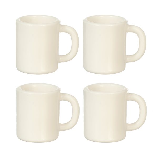 LG WHITE MUGS/SET/4