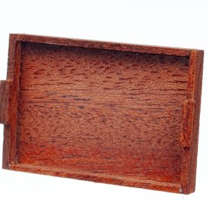 SMALL WOODEN TRAY/MAHOGA