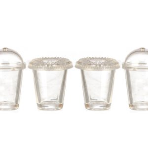 GLASSES/4/2 RD.LIDS/2 FLT