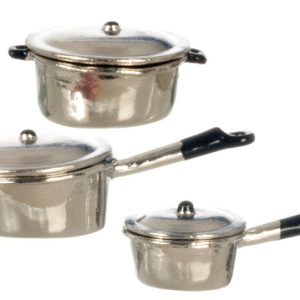 ALUMINUM POTS/SET/6