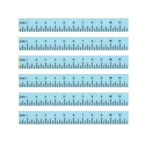 RULER/BLUE/SET/6
