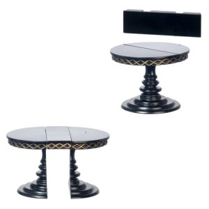 ADJ.ROUND TABLE/BLACK