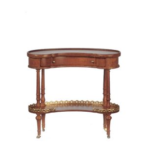 CURVED TABLE/WALNUT