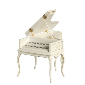 VICTORIAN PIANO/WHITE