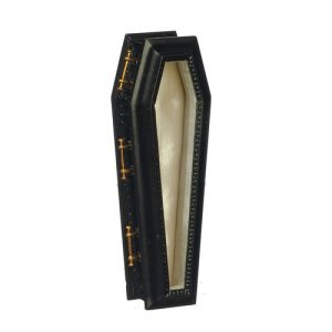 COFFIN/GLASS TOP/BLACK