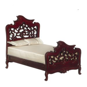 FR.PROVINCIAL BED/MAHOGAN