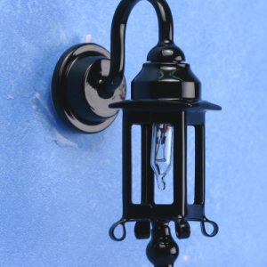 BLACK COACH WALL LAMP/12V