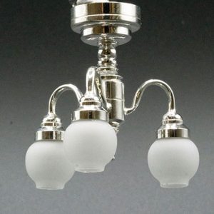 CHANDELIER/3-ARM/FRST/LED