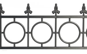 WIDOWS WALK FENCE/BLACK/2