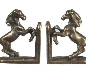 HORSE BOOKENDS/ANT.BRAS/2