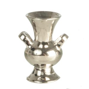 SILVER VASE W/2 HANDLES