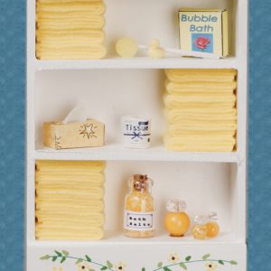 LARGE BATH CABINET/YELLOW