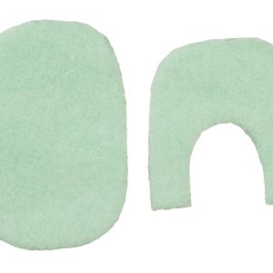 1/2` GREEN BATHROOM RUG