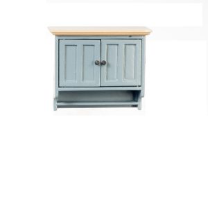 RS UPPER CABINET/BLUE/OAK