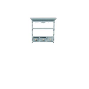RS KITCH.SHELF W/DR/BLUE