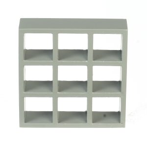 RS 9-SHELF UNIT/STAIN.GRY