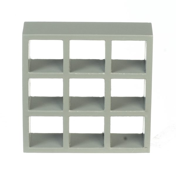RS 9-SHELF UNIT/STAIN.GRY