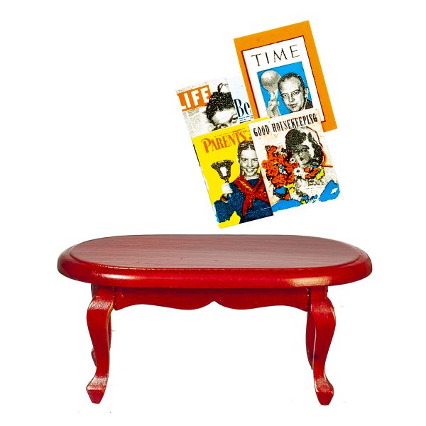 COFFEE TABLE/MAH/W/MAGS