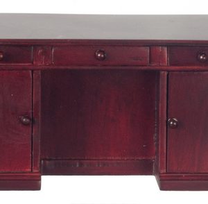 KNEEHOLE DESK/MAHOGANY